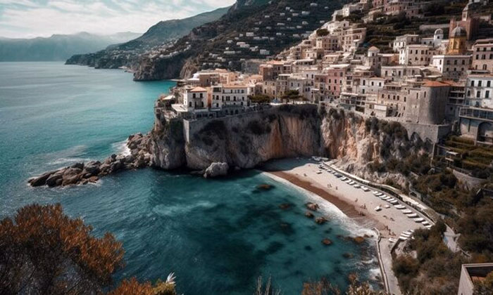 pantai amalfi italia